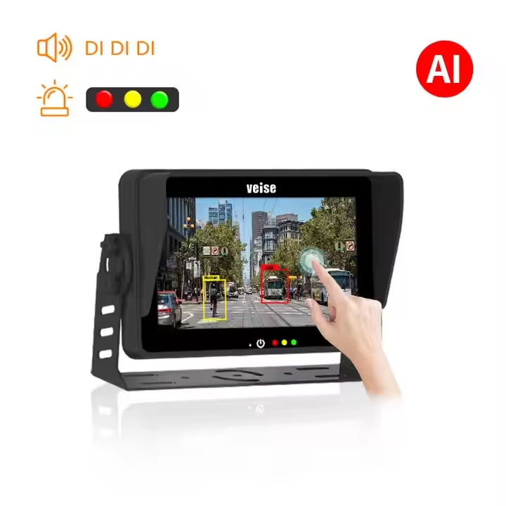 Veise Touch Screen Audible Alarm Adas Bsd1080p Ahd Forklift Truck Rear View Camera Backup Camera Detecting Human and Vehicles