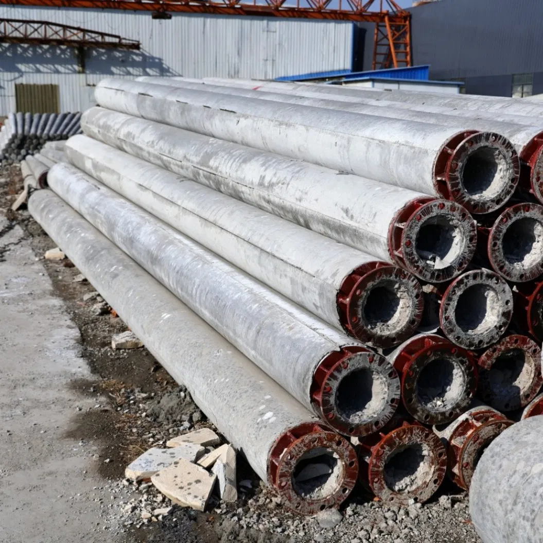 Coastal Area Concrete Electric Pole Saltwater Corrosion Resistant