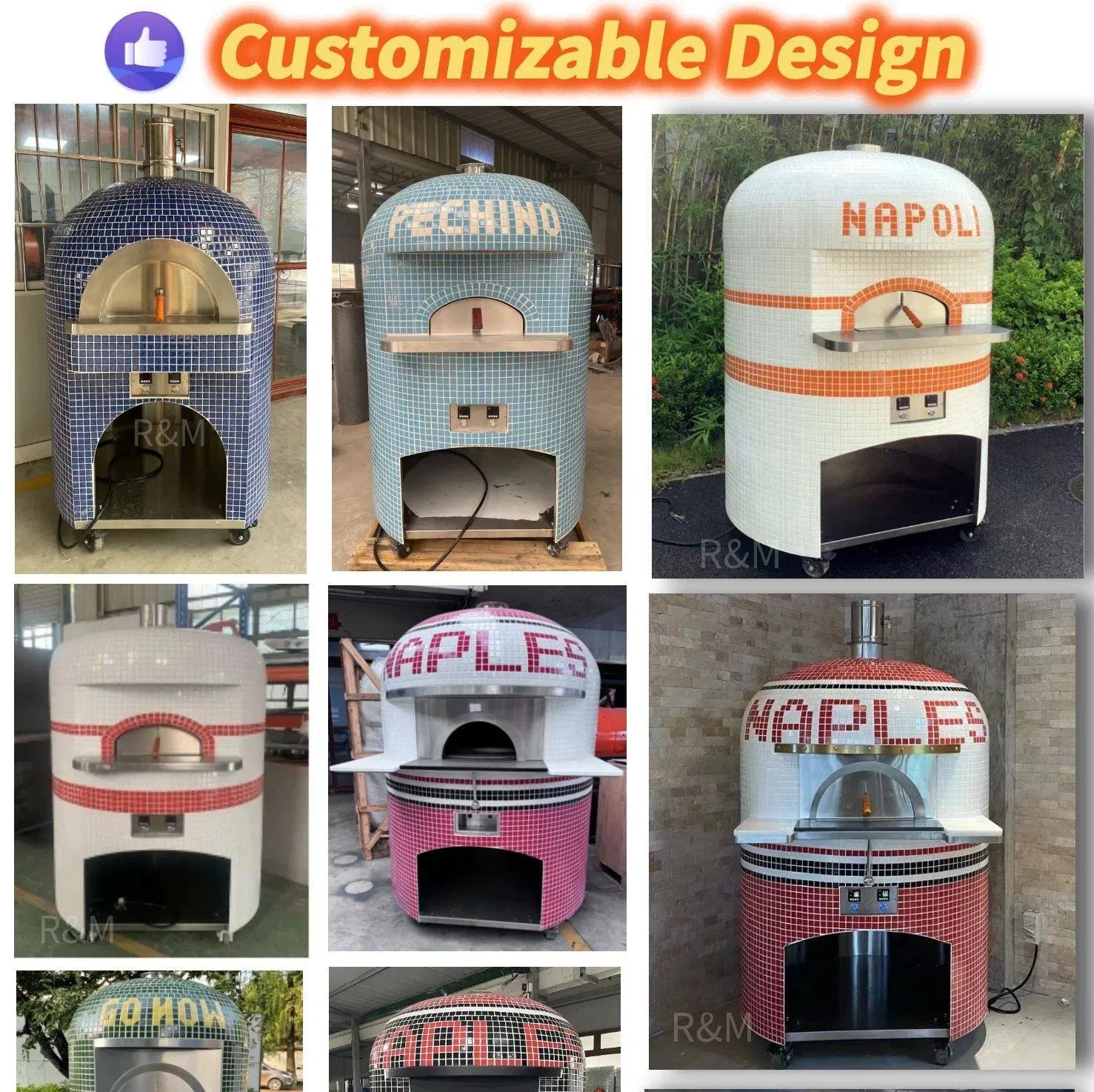 a Neapolitan Stoke Mobile Movable Counter Top Multi Color Halo Mini Tabletop Italia Woodburner The Dome Pizza Oven Dome Forno Barbeque Cost for Food Truck Cart