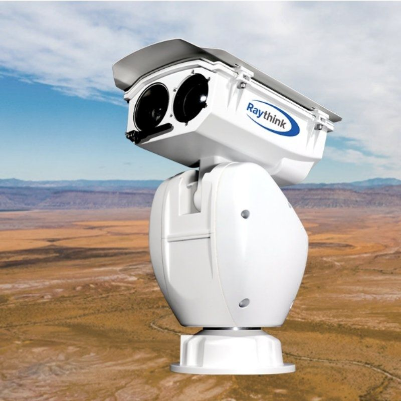 Weatherproof PTZ Camera with Dual-Spectrum Imaging for Perimeter and Facility Protection