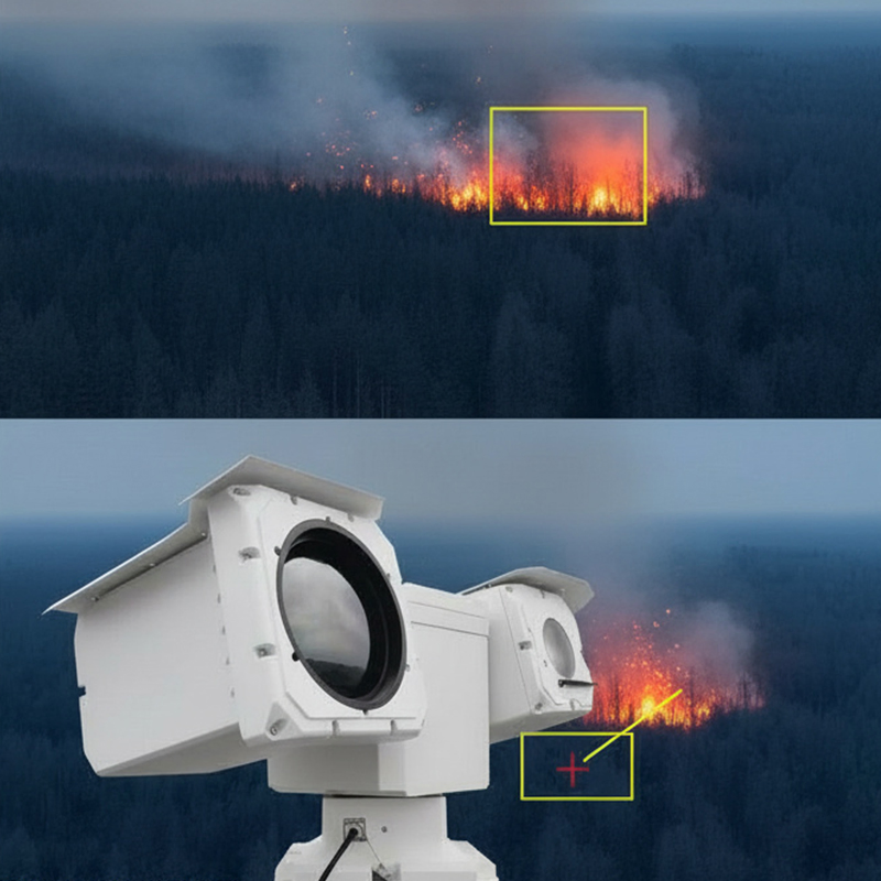 Comprehensive Long-Range Surveillance PTZ Camera with Smart Detection