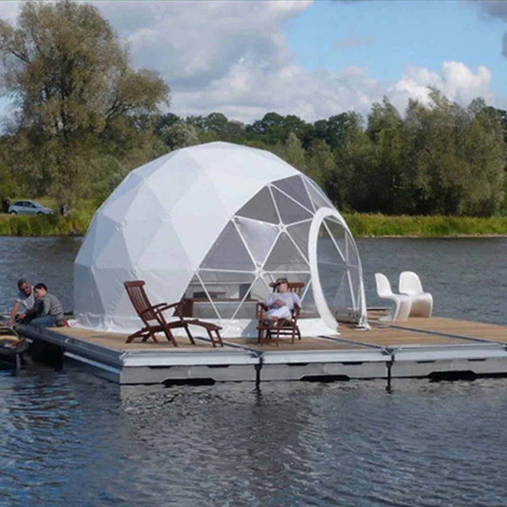 Transparent Prefab Geodesic Dome Tent House for Dwelling Yoga