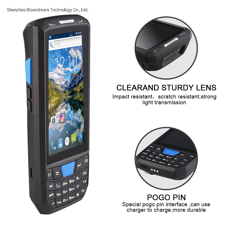 Android 4.5 Inch Mobile Terminal Barcode Industrial PDA