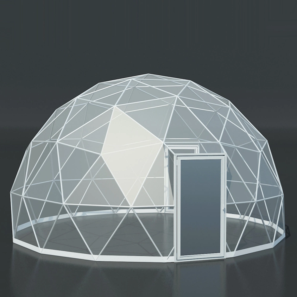 Transparent Prefab Geodesic Dome Tent House for Dwelling Yoga