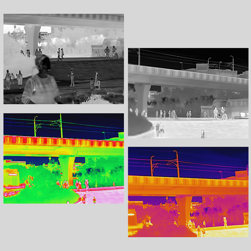 4MP 33X 384X288 50mm IR Target Intrusion Detection Vehicle Mounted Ai Thermal PTZ Camera with Green Flashing Warning Light