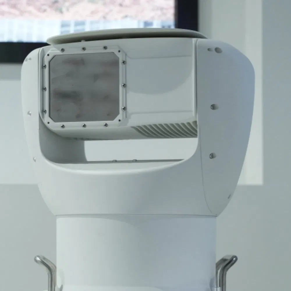 Solar-Powered 360° Surveillance System with 55mm Focal Length and 180° /S Frame Rate for Perimeter Protection