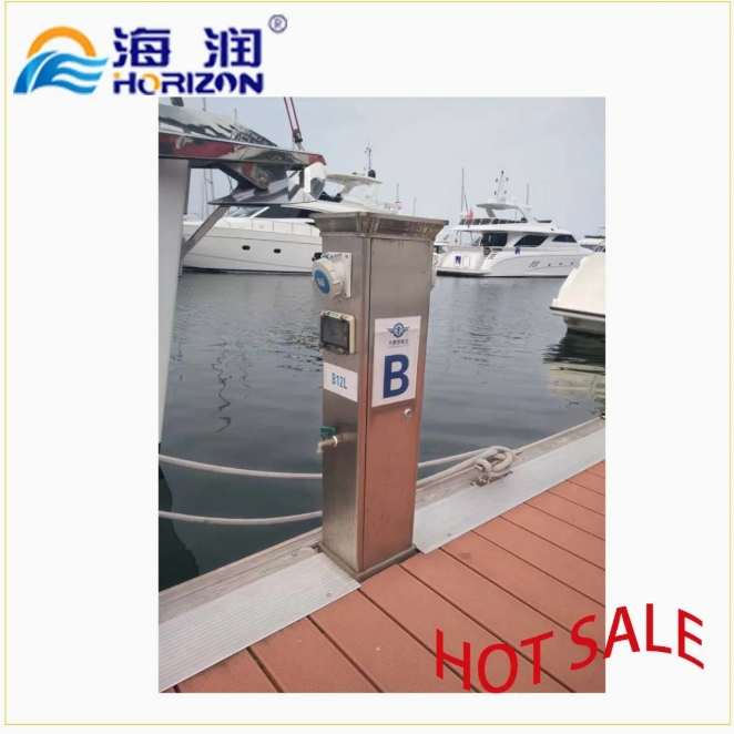 Corrosion-Resistant Service Pedestal Saltwater Rated for Coastal Power/Water Supply