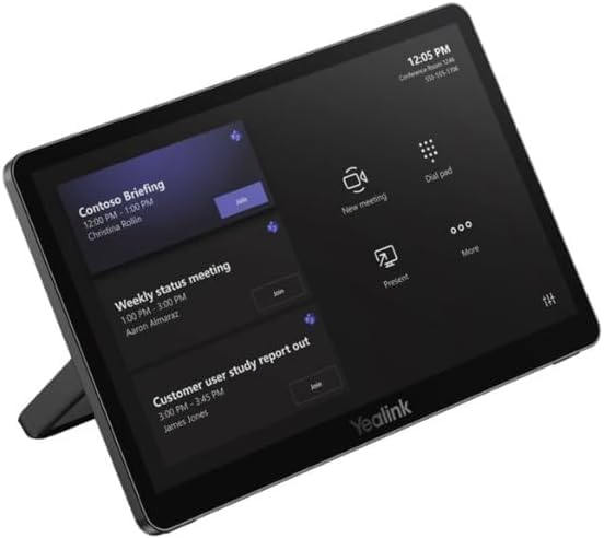 Yealink MVC860-C5-000 / MVC940-C5-008 All-in-One Video Conferencing System | 4K Ultra HD Camera, 12x Optical Zoom, Microsoft Teams Rooms, Built-in SoundBar