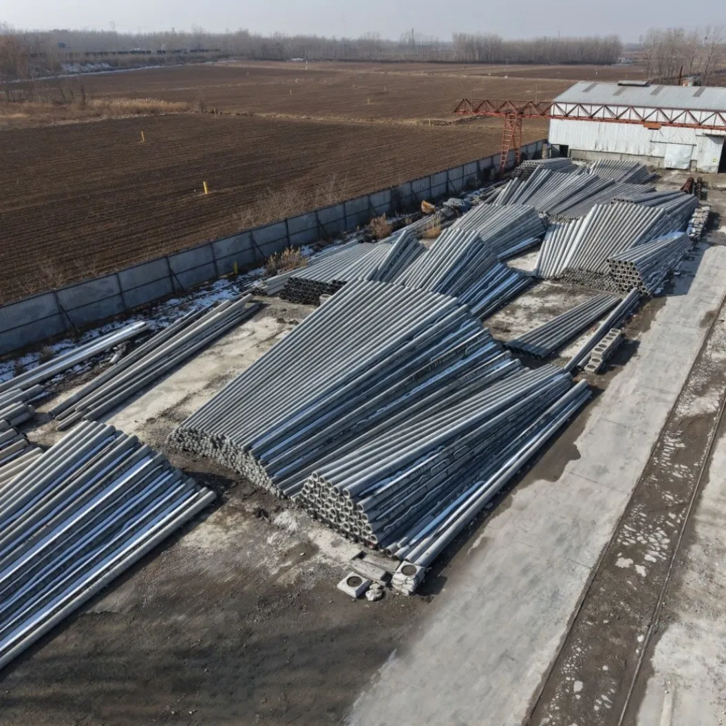 Coastal Area Concrete Electric Pole Saltwater Corrosion Resistant