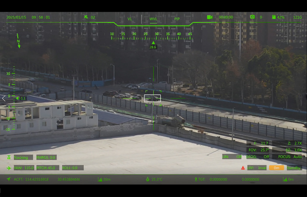 1280X1024 High Resolution 2 Axis 90mmx4-Sensors Ai Thermal Imaging Camera