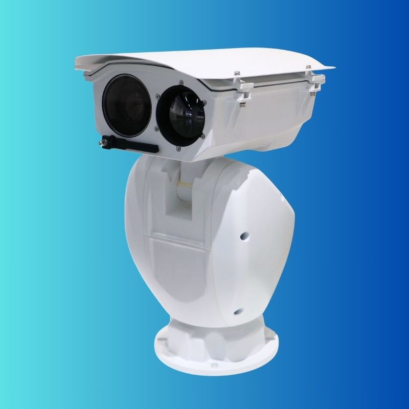 Weatherproof PTZ Camera with Dual-Spectrum Imaging for Perimeter and Facility Protection