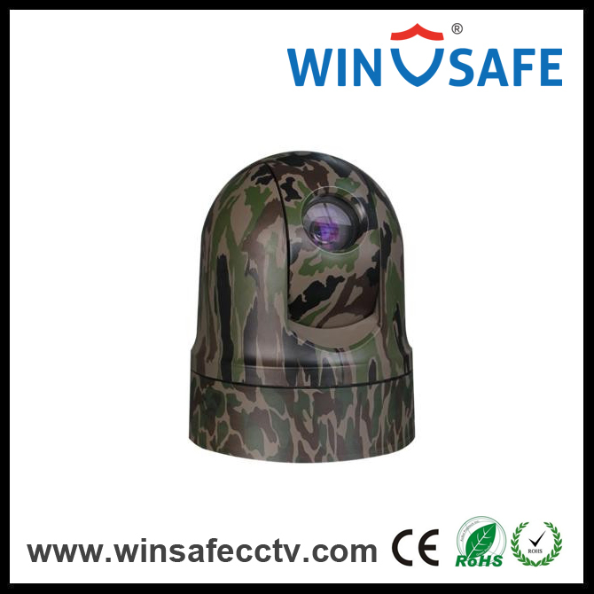 HD Vehicle Weather-Proof Mobile Security IP Anolog IR PTZ Dome Camera SDI