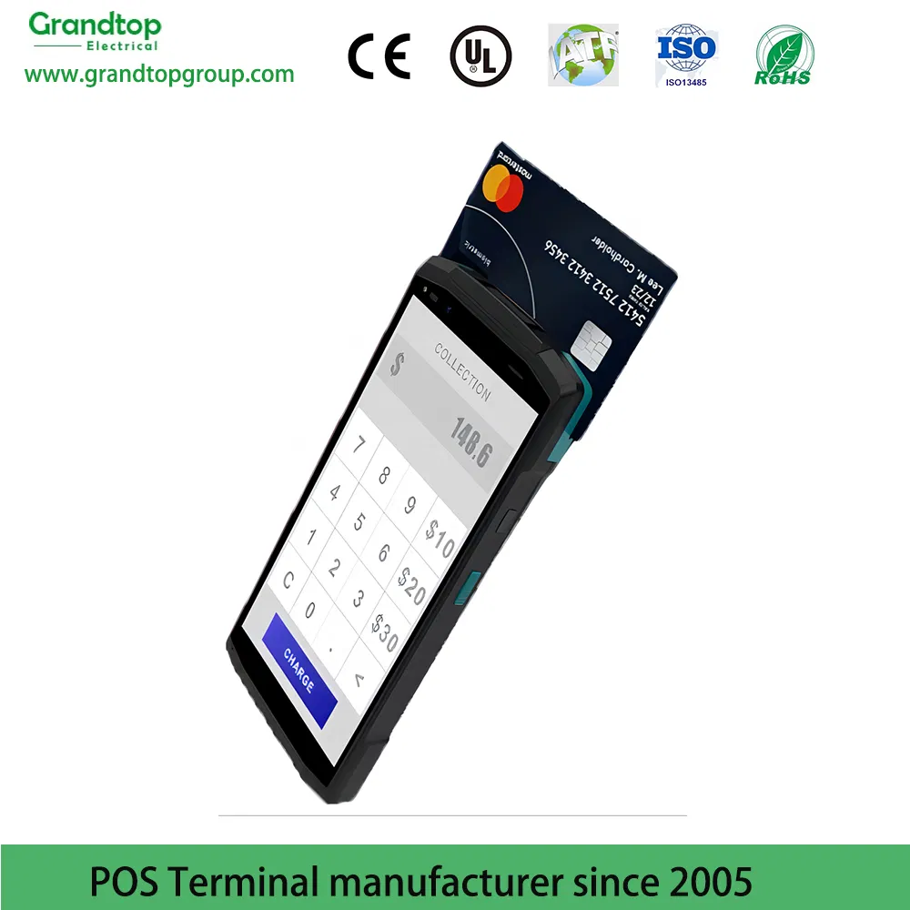 Android All-in-One Mobile Portable Billing POS Terminal Machine with Thermal Receipt Printer
