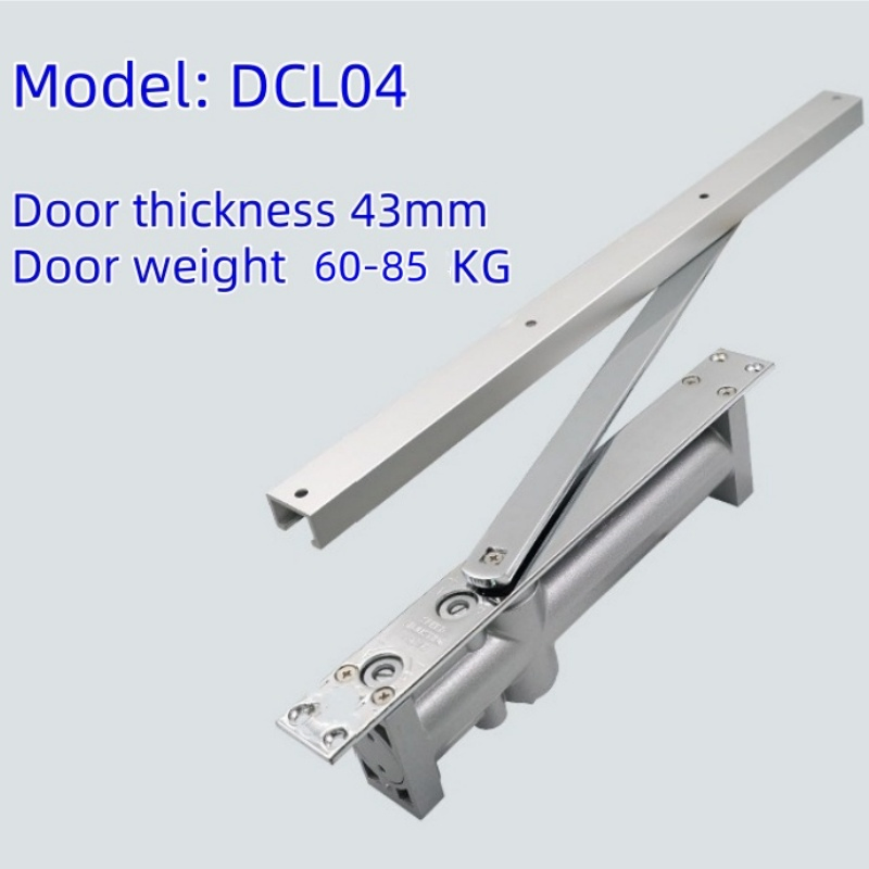 Automatic Hidden Buffer Hydraulic Door Opener Concealed Door Closer with Adjustable Speed for Heavy Duty Wooden Fireproof Door 80-120 Kg
