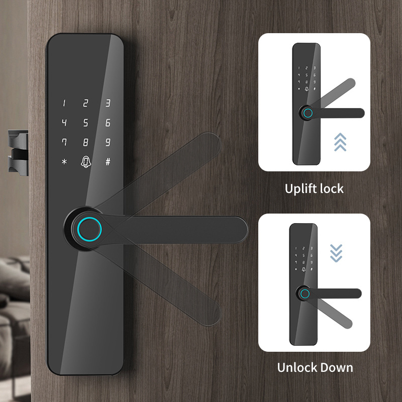 Electronic Smart Door Lock Handle Tuya Smart Lock