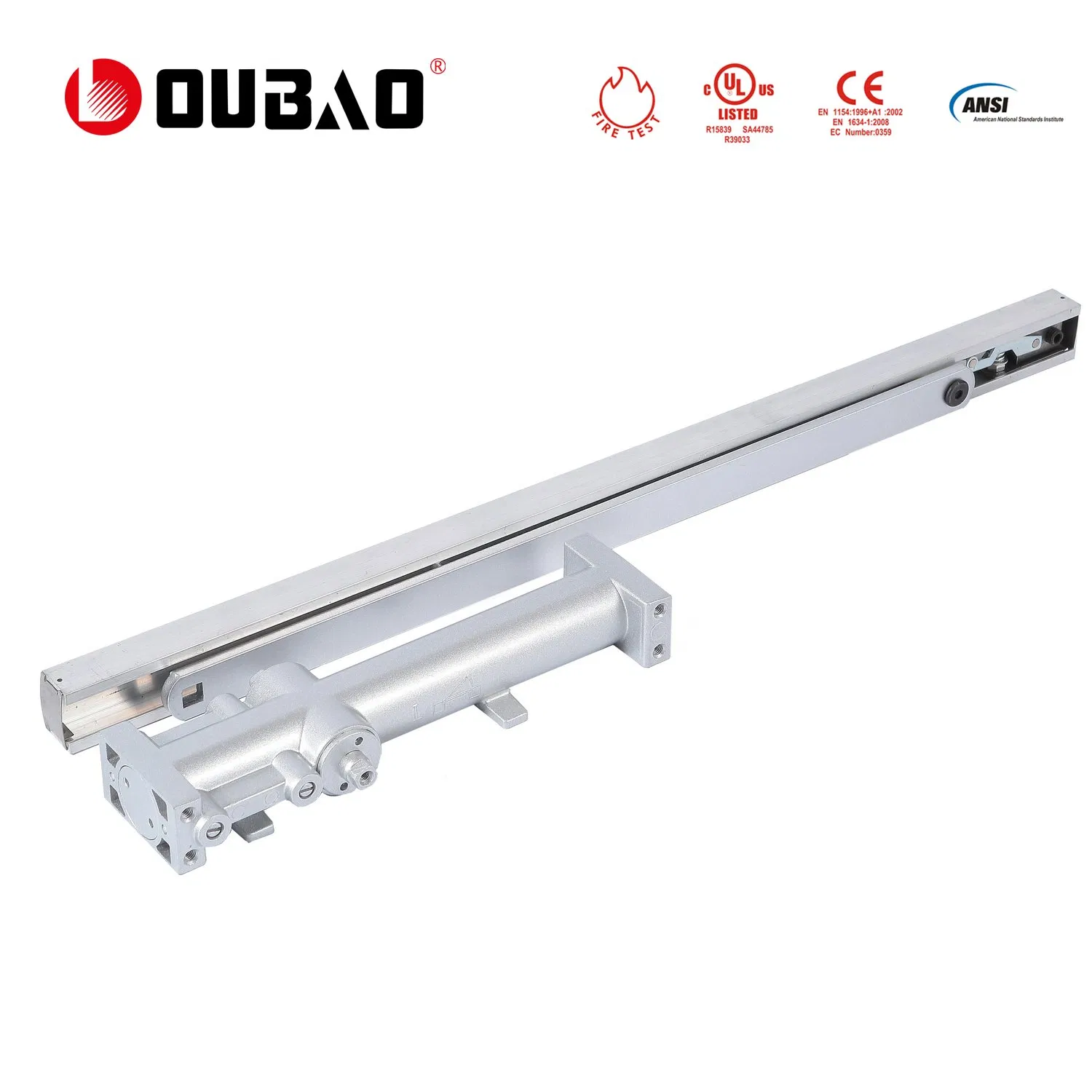 Door Closer Security Fireproof Aluminum Hardware Fittings Concealed Hydraulic Door Closer (103)