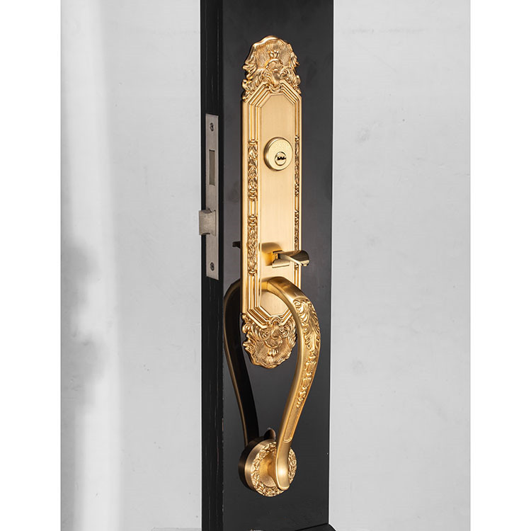 Luxury Safety Zinc Alloy Solid Keys Handle Mechanical Door Lock