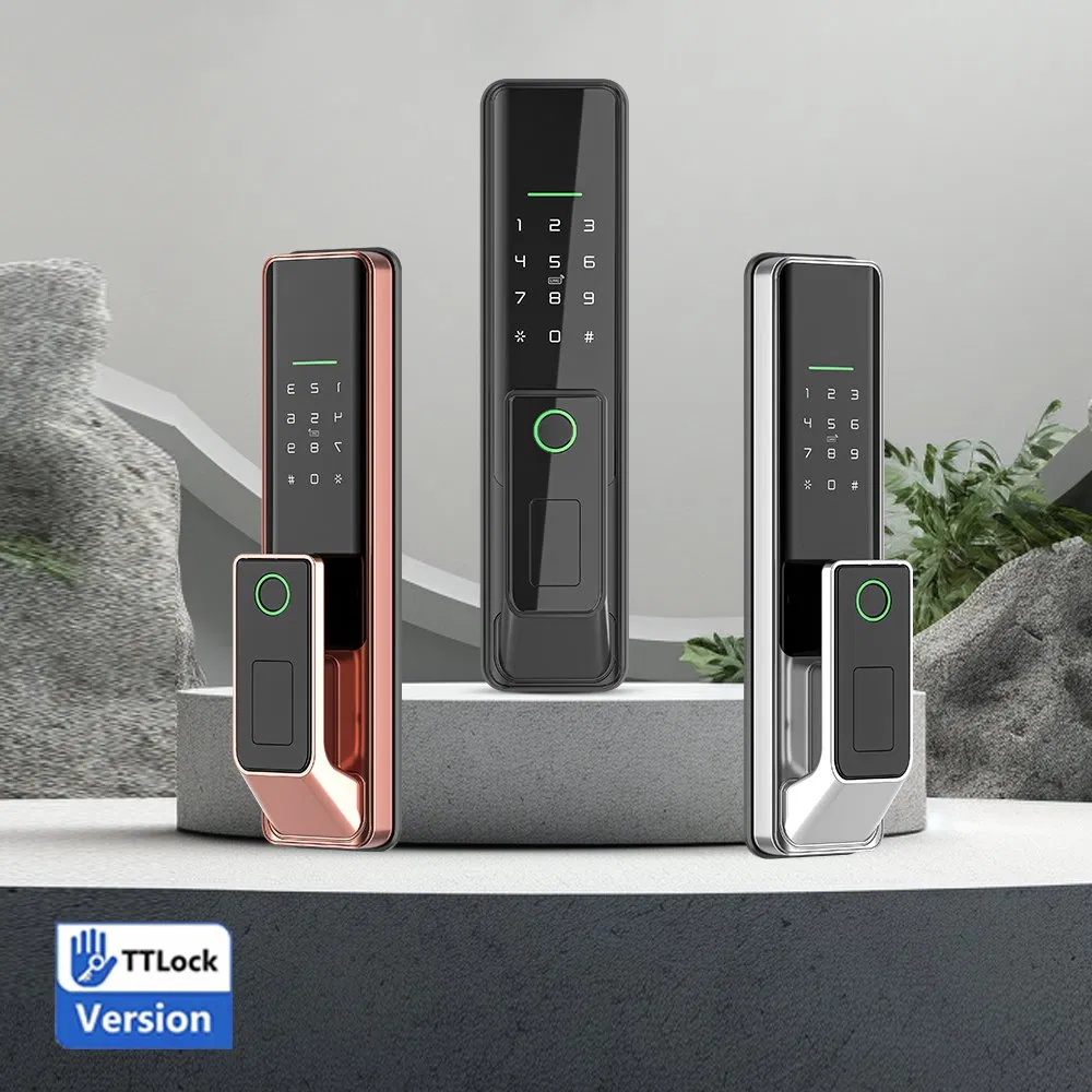 Premium Quality G1 Smart Push Pull Fingerprint Lock Electronic Biometric Digital Door Lock for Home