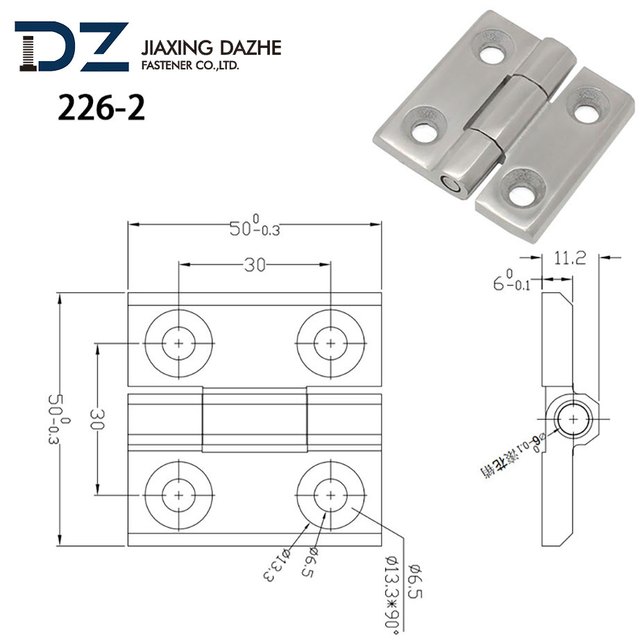 4 Inch Velvet Gift Double Action Spring Pins Jewelry Box Concealed Heavy Duty Wire Core Hinge