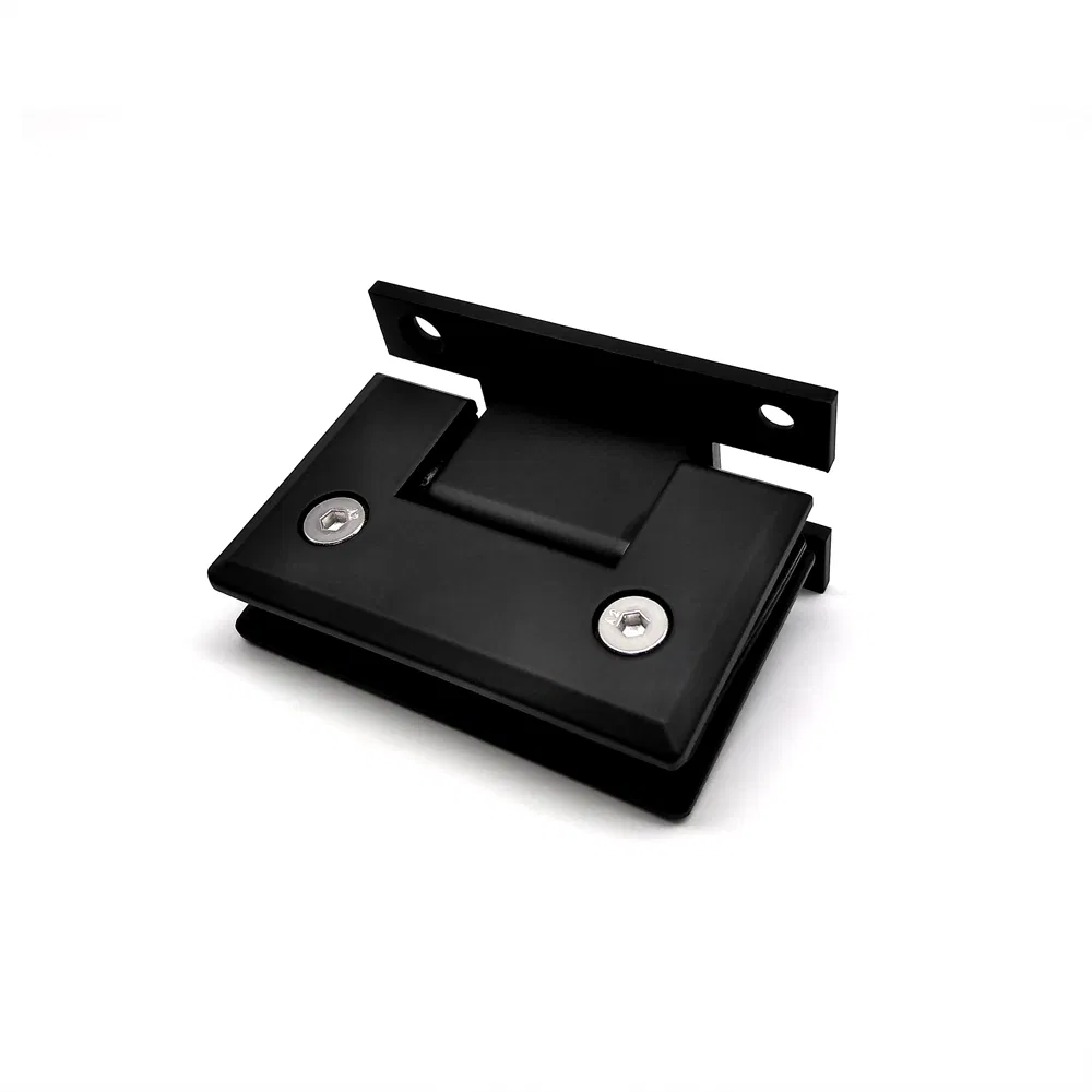 Stainless Steel Glass to Wall Matt Black Glass Door Pivot Shower Hinge