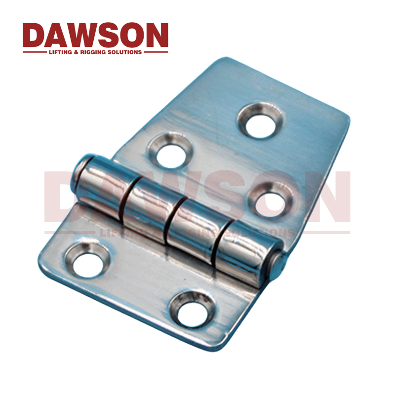 Dawson Hinge Stainless Steel 316 Boat Parts Marine Grade Door Strap Hatch Butt Hinge with Six Holes Marine Hardware