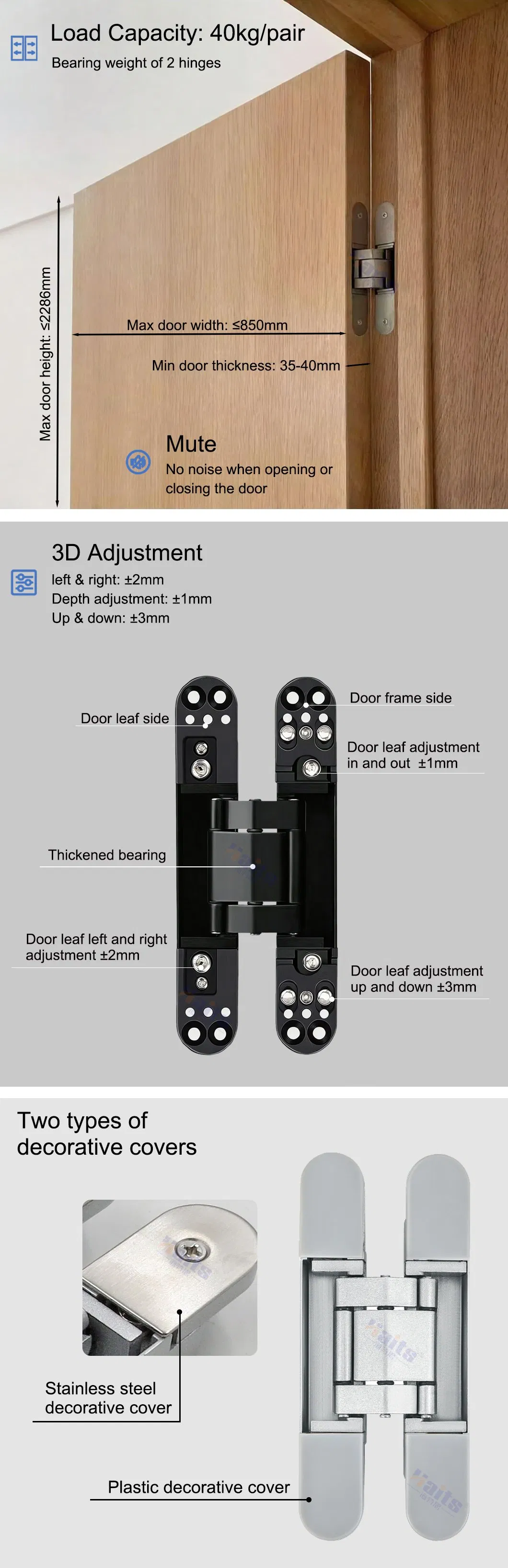 Invisible Door Hinge