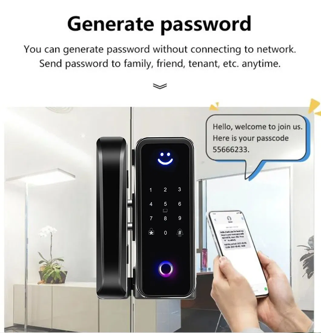 Smart Glass Door Lock 5