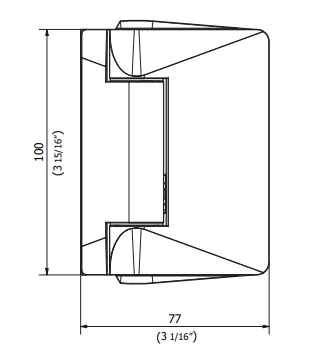 Hydraulic Buffer Glass Soft Closed Door Shower Hinges