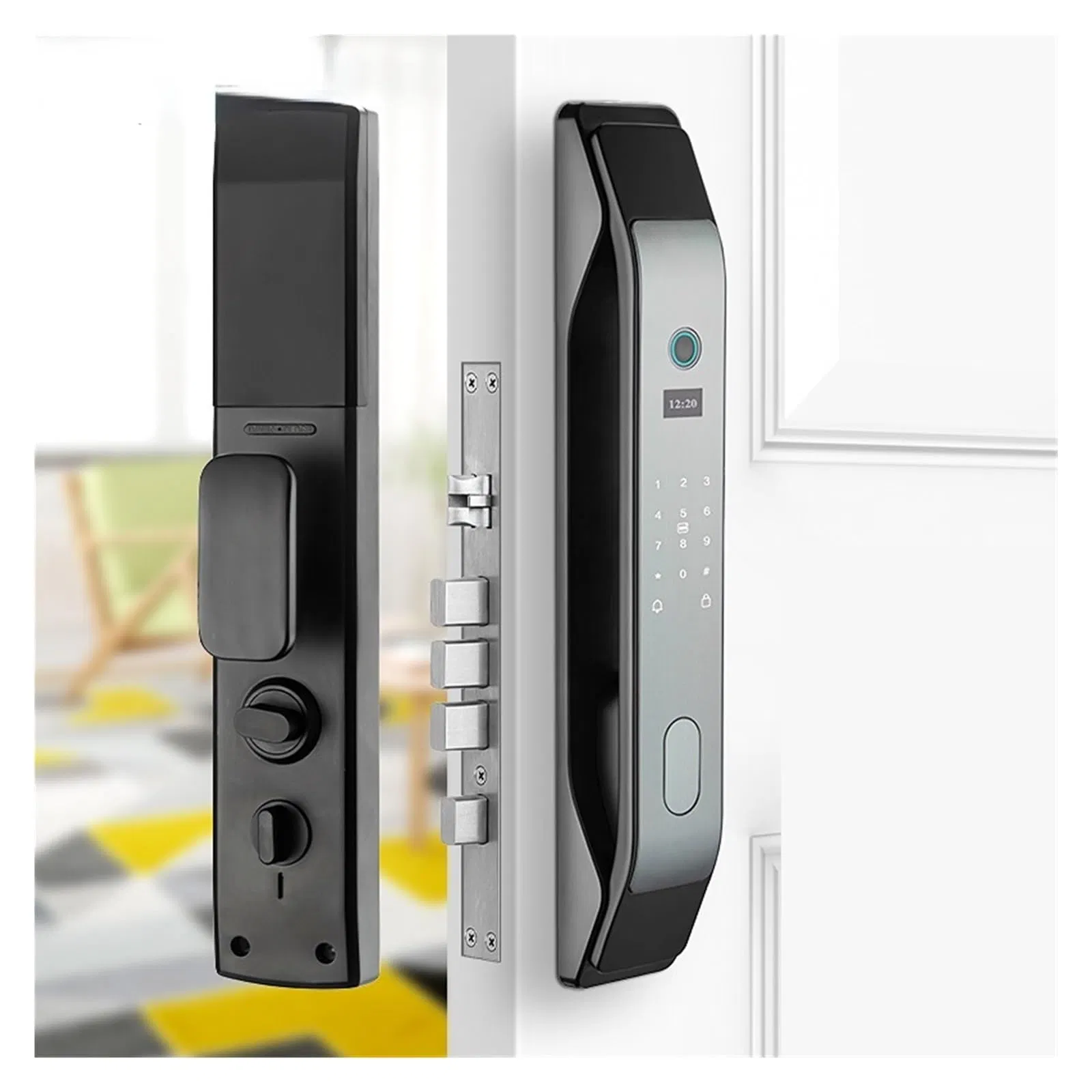 Smart Door Lock with 3D Face Recognition Tuya WiFi Remote Control Secure Keyless Entry Digital Lock