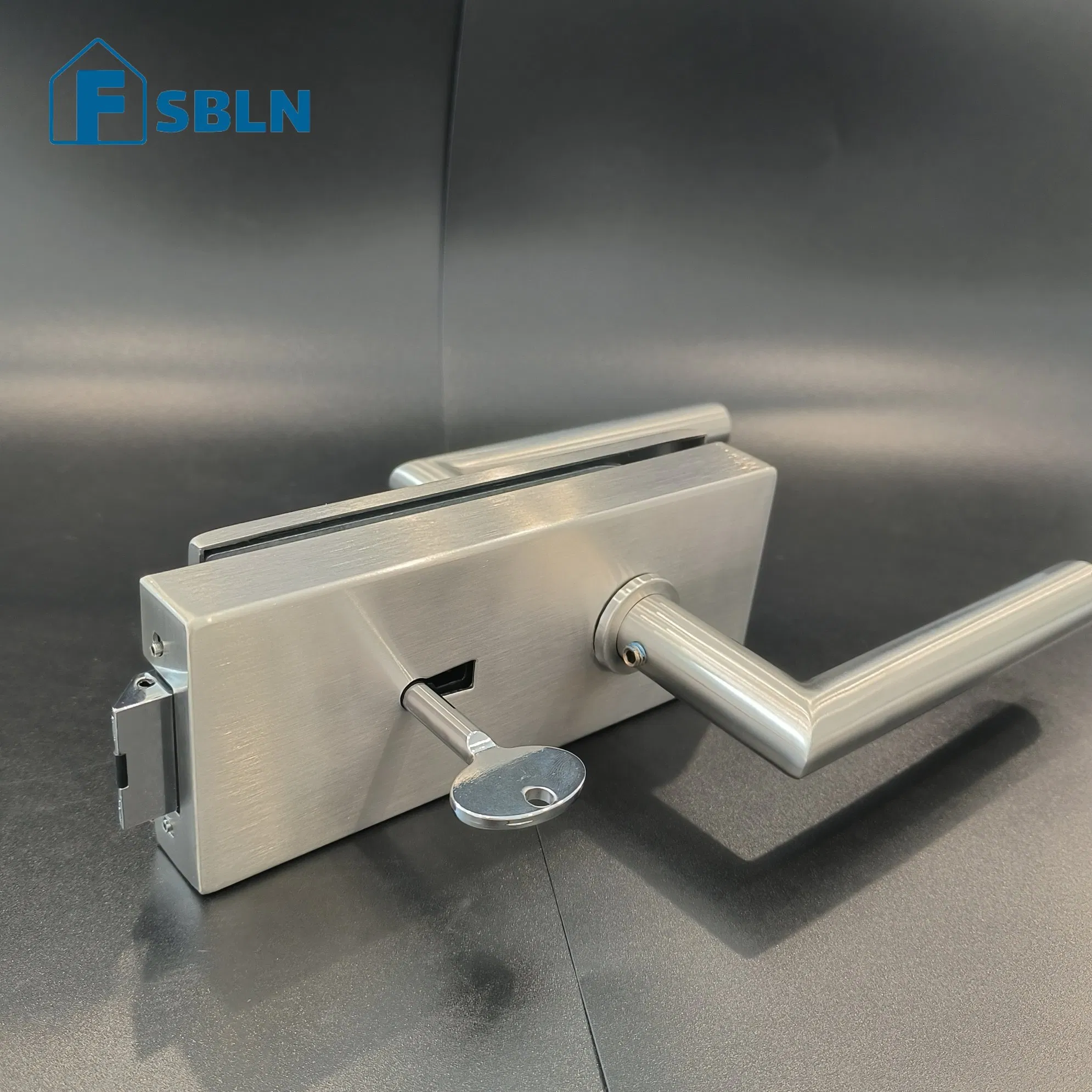 Sleek Brushed Right Angle Door Lock with Key with Handle Door Lock Body Emergency Exit Door Lock Sliding Glass Door Locks Fechaduras