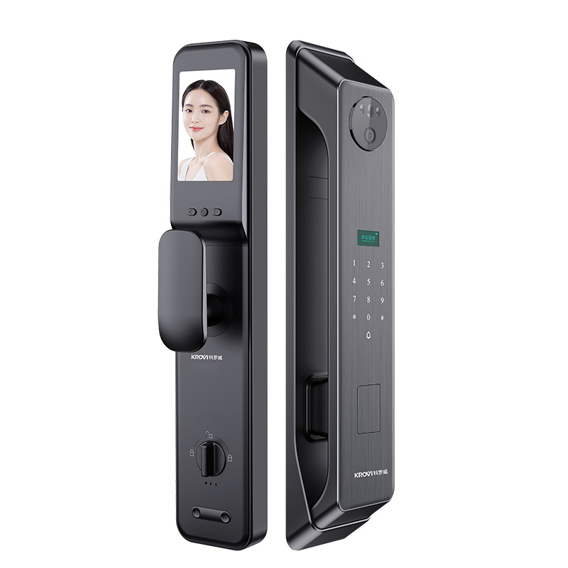 Tuya WiFi Smart Door Lock 3D Face Recognition Fingerprint Keyless Entry Biometric Digital Lock High Security Home Access Control