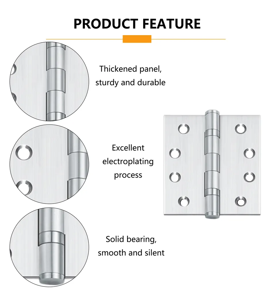 Solid Steel Butt Hinge
