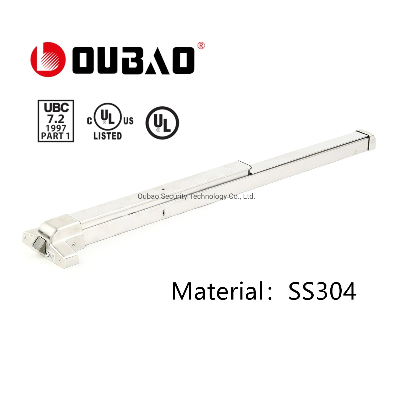 Ss304 Fire Rate Panic Exit Devices with UL Certificate (UL500S) &Push Bar