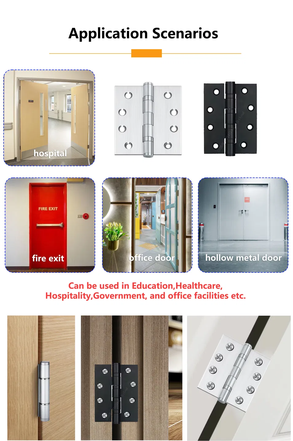 Solid Steel Butt Hinge