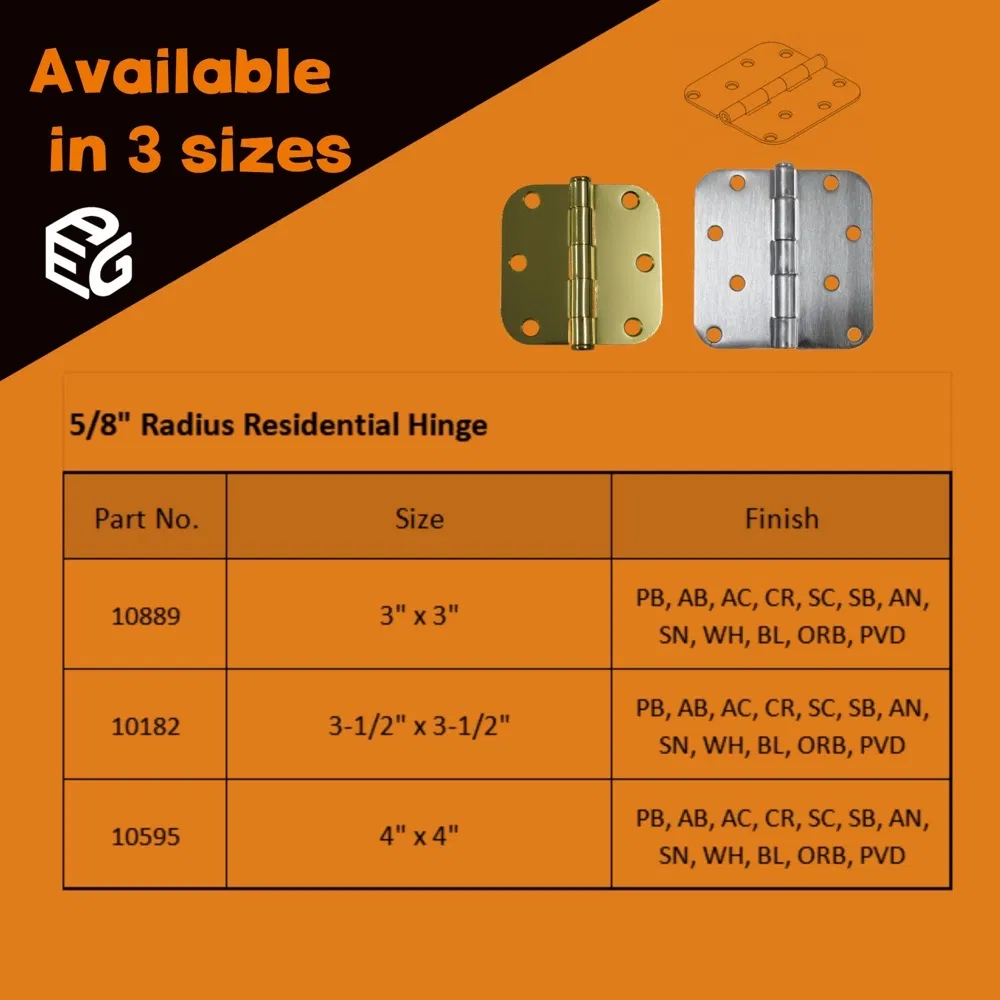 3 Inch 2.2mm Modern Design Heavy Duty Iron Door Hinge Good Price Cabinet Hinge for Kitchen Window Hotel Use