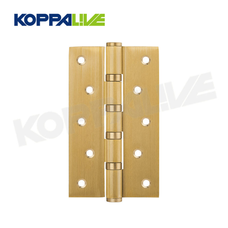 Koppalive Brass Door Hinges 4 Inch &amp; 5 Inch for Indoor Bedroom Doors Wooden House Doors Flush Mount Butt Hinges for Home