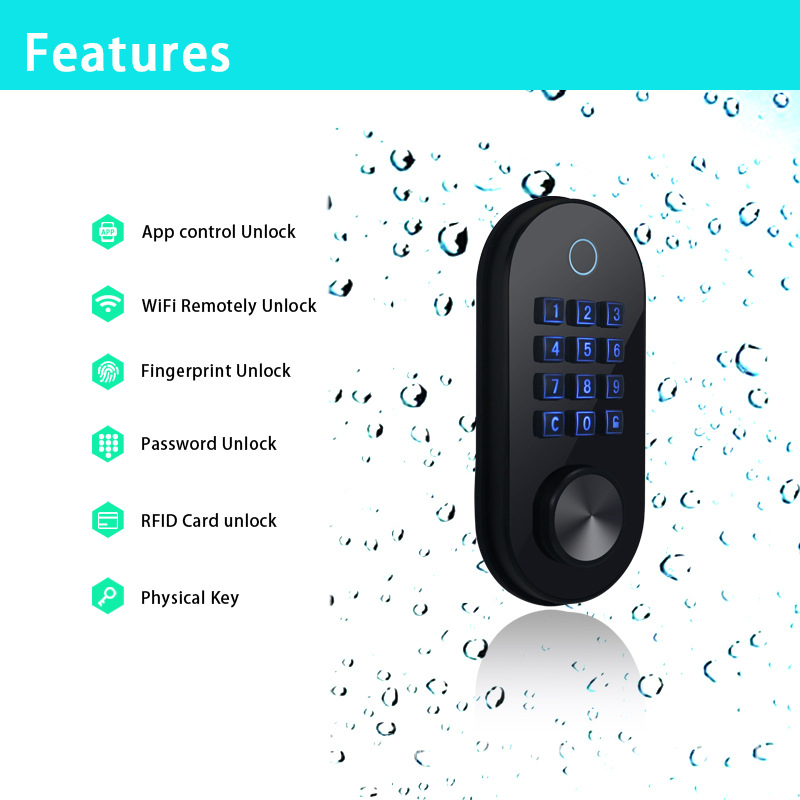Waterproof Smart Lock Keyless Entry Door Lock High Security Door Lock Smart Locks