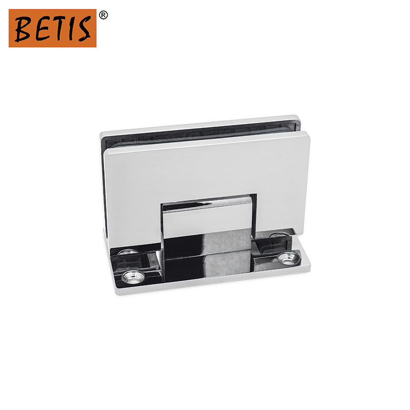 OEM 304 316 Grade Stainless-Steel Bathroom Shower Glass Hardware Heavy Duty Swivel Pivot Adjustable Wall-Mount Glass-to-Glass 90 135 180 Degree Door Hinge