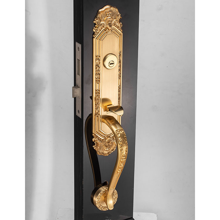 Luxury Safety Zinc Alloy Solid Keys Handle Mechanical Door Lock