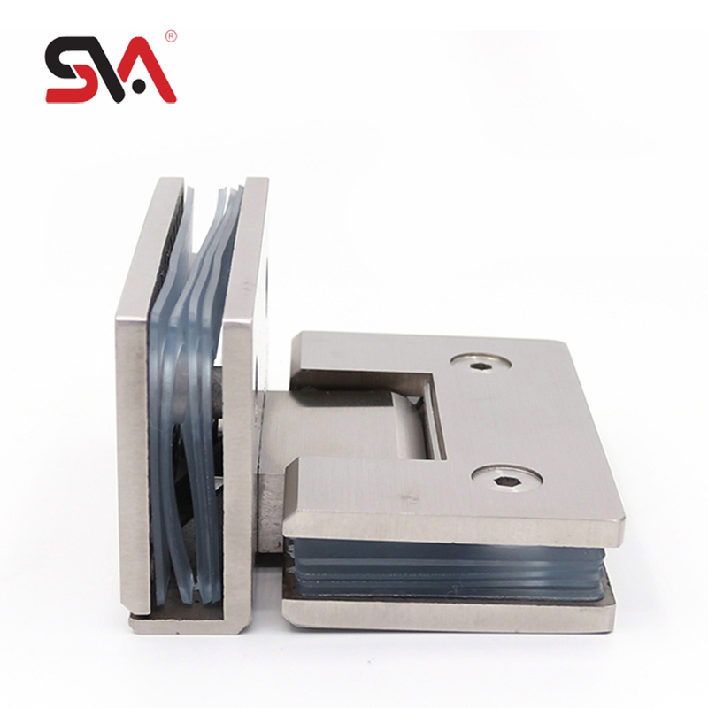 Customized Surface Modern Glass Shower Door Hinge for 90 Degree Tempered Glass Screen