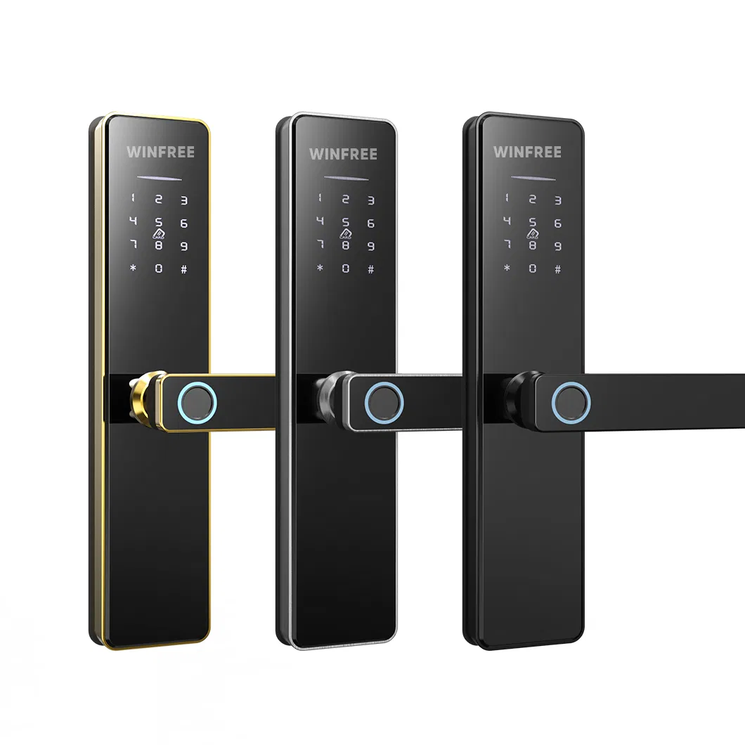 Stainless Steel Home Apartment Electronic Digital Fingerprint Bluetooth Ttlock Smart Door Lock