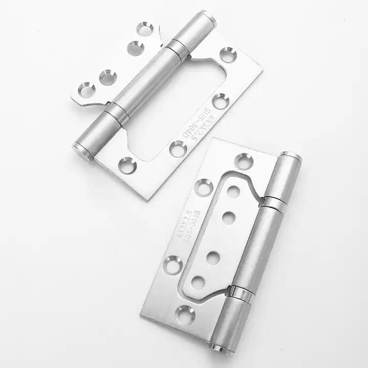 4 Inch Stainless Steel 201 Bedroom Flush Ball Bearing Black Door Hinges for Wooden Door