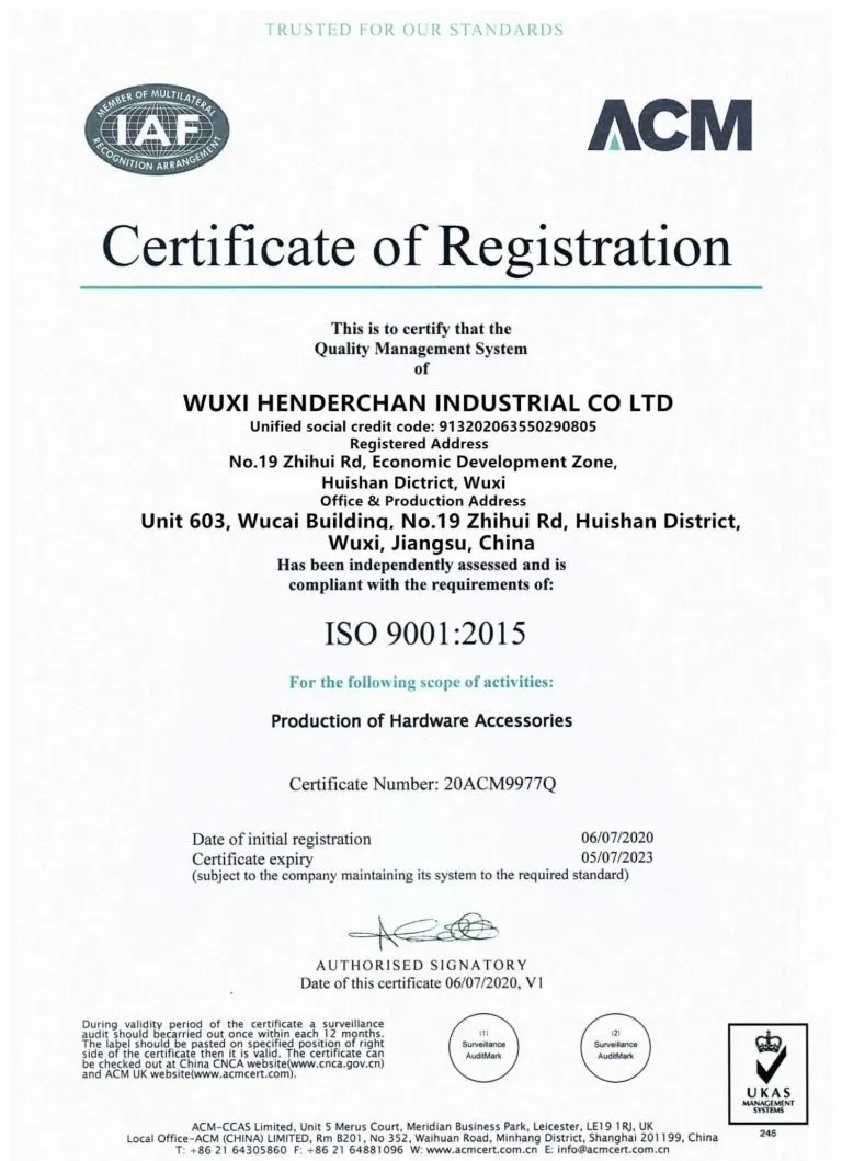 ISO Certification