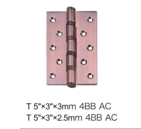 3"/4"/5" Ball Bearing Steel Iron Door Hinge (3*2.5*2.5-1BB AC)