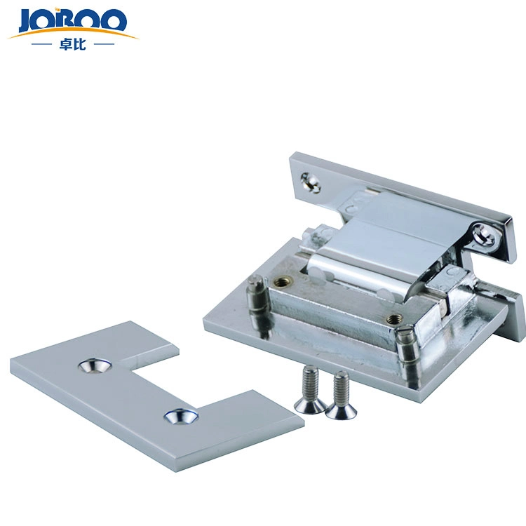 Solid Brass Shower Glass Square Spring Hinge for Heavy Duty