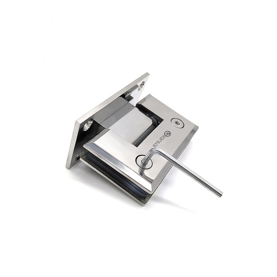 Stainless Steel Sliding Glass Door Fitting Hardware Wall to Glass Shower Hinge