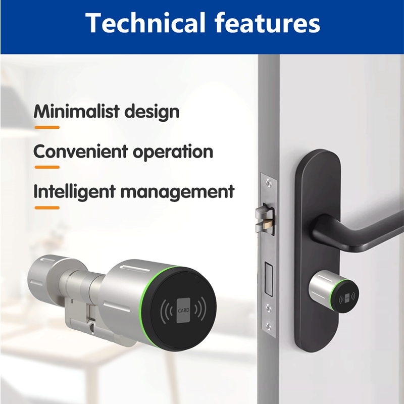 RFID Card Security Gate System Keyless Entry Safe Electric Electronic Locking Keys Door Cylinders Smart Hotel Lock