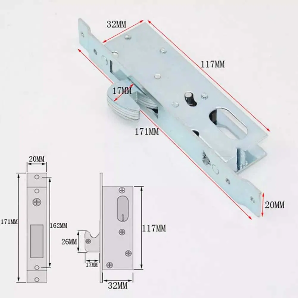 Cheap Mico Straight Tongue Sliding Door Lock Mortise Mechanical Lock Set