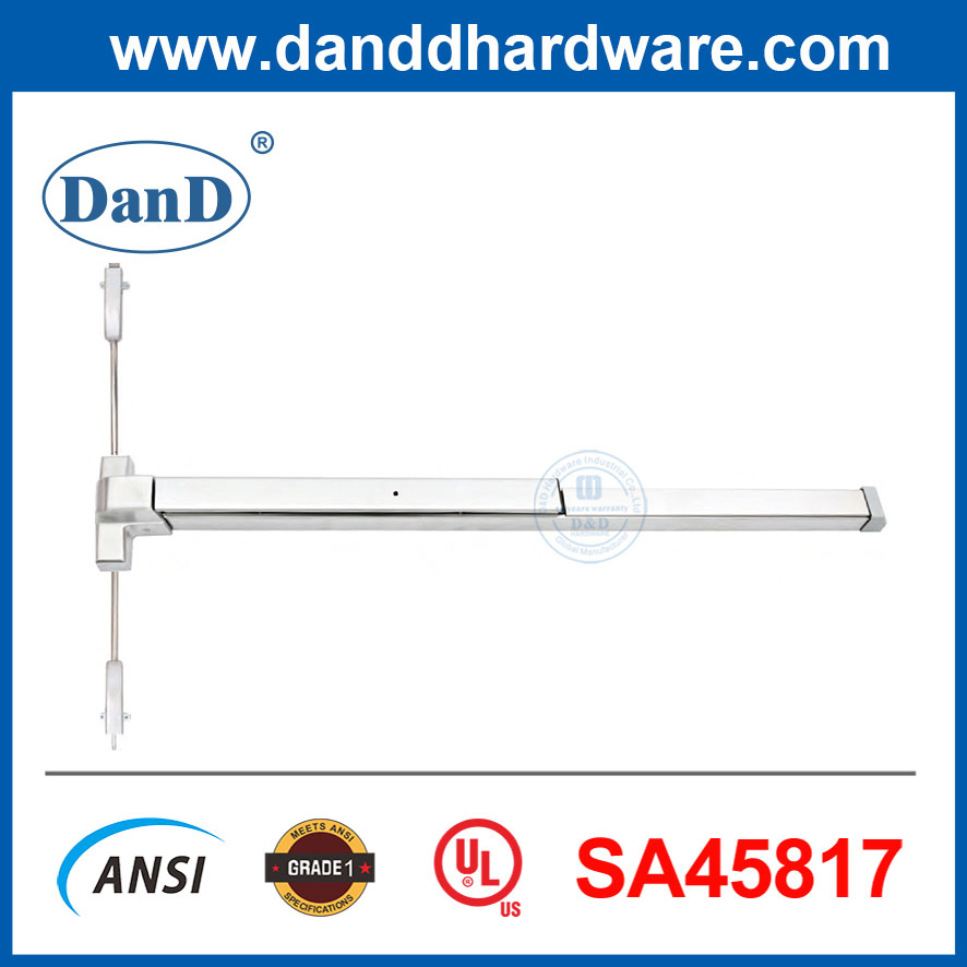 China Supplier UL Listed Vertical Rod Panic Bar Emergency Exit Hardware