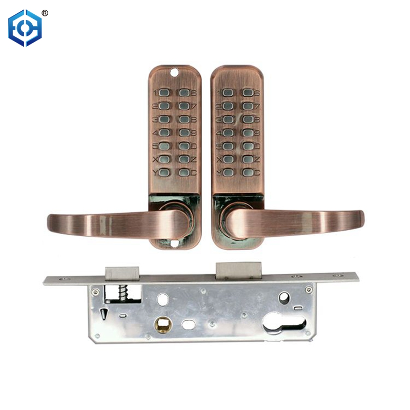 Udohow Mechanical Entry Combination Push Button Door Lock Keyless Digital Doorlock